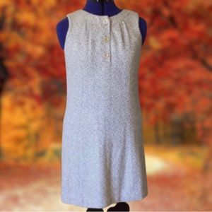 Michael Kors Dress Gray Herringbone Tweed Shift Dress NWT